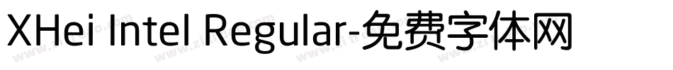 XHei Intel Regular字体转换